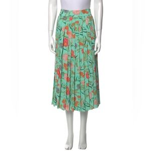 Kate Spade Pleated Floral Print Mini Spirt - Small / US 4
